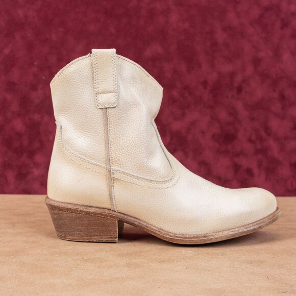 Miz Mooz Women Carlitos Western Cowboy Zip Pull Linen Leather Boots 8.5US EUR39 - Picture 4 of 8